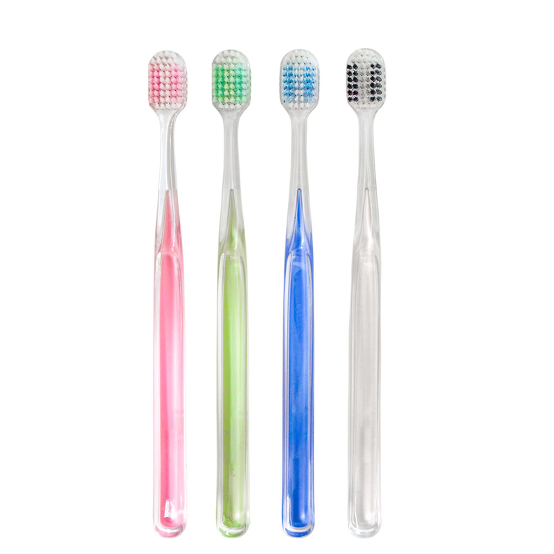 Χονδρική πώληση Luxury Crystal Teeth Whitening Toothbrush Bristles High-density Deep Cleaning Crystal Clear Brush Handle Tooth