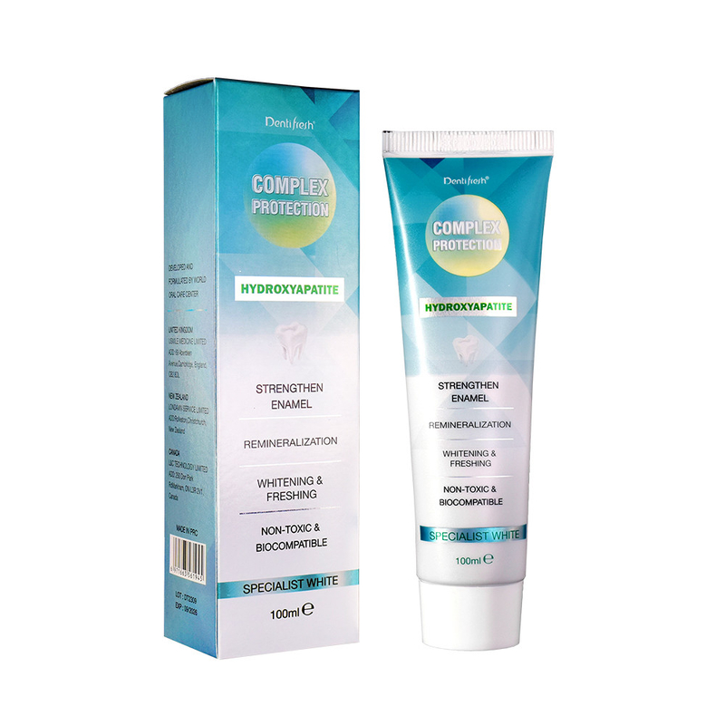 DENTIFRESH 100g Χυδροξυαπατίτη οδοντόκρεμα Μινταρό γεύση οδοντόκρεμα για ενήλικες Προσαρμοσμένο λογότυπο οδοντόκρεμα
