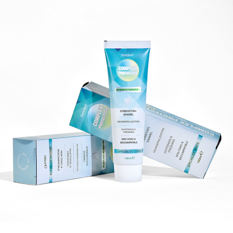 DENTIFRESH 100g Χυδροξυαπατίτη οδοντόκρεμα Μινταρό γεύση οδοντόκρεμα για ενήλικες Προσαρμοσμένο λογότυπο οδοντόκρεμα