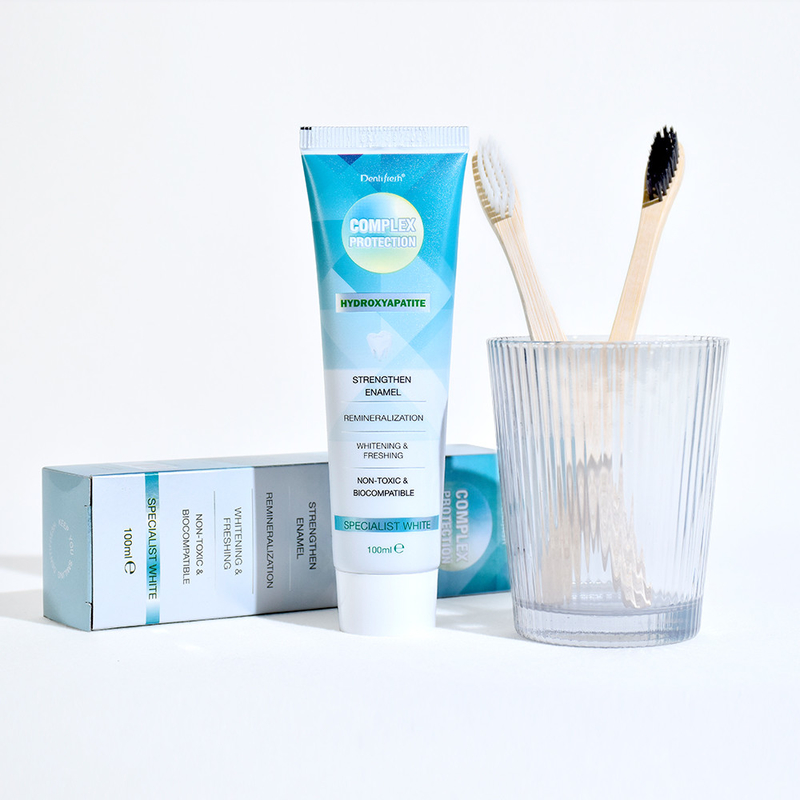 DENTIFRESH 100g Χυδροξυαπατίτη οδοντόκρεμα Μινταρό γεύση οδοντόκρεμα για ενήλικες Προσαρμοσμένο λογότυπο οδοντόκρεμα