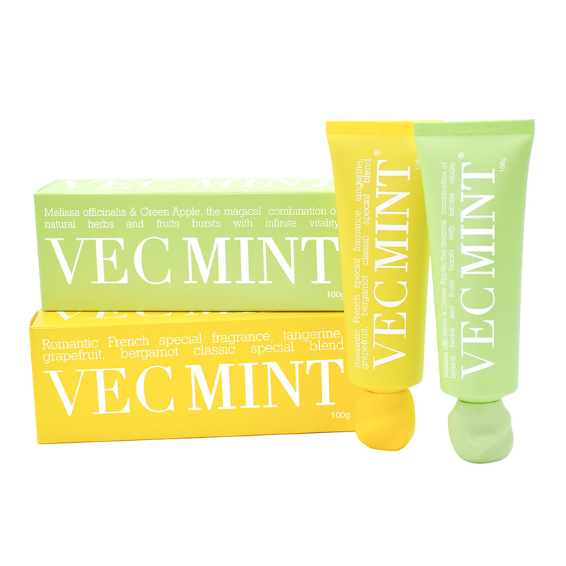 VECMINT 100g οδοντόκρεμα: Απελευθέρωσε την στοματική ζωτικότητα με μαγικά φυσικά βότανα και φρούτα (Melissa officinalis & Green Apple)