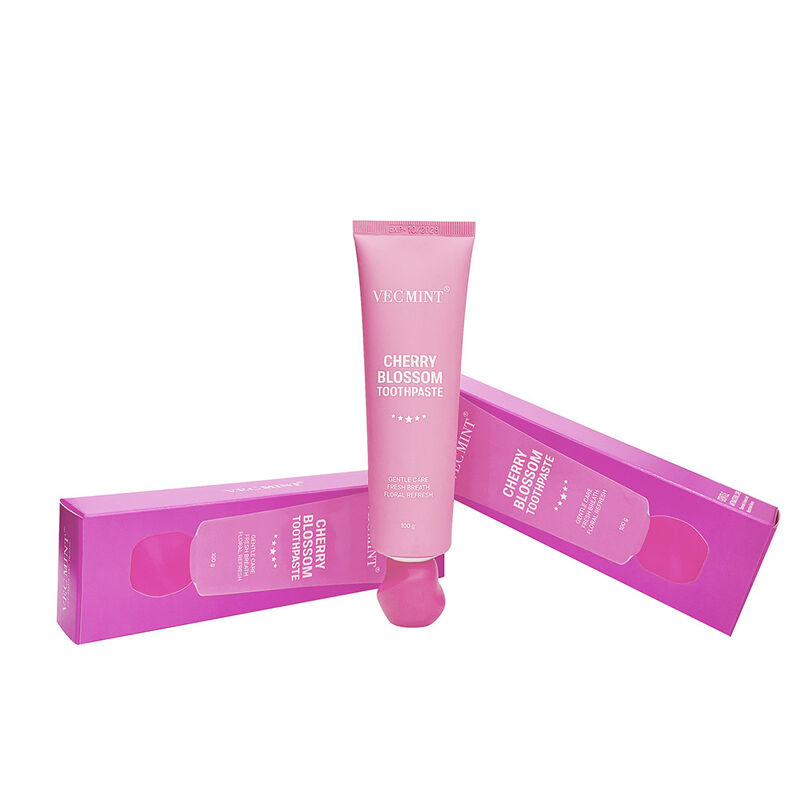 VECMINT 100g Cherry Blossom Flavor οδοντόκρεμα - Ευγενική στοματική φροντίδα για την αποκατάσταση των δοντιών και μακροχρόνια φρέσκια αναπνοή, καθημερινή χρήση
