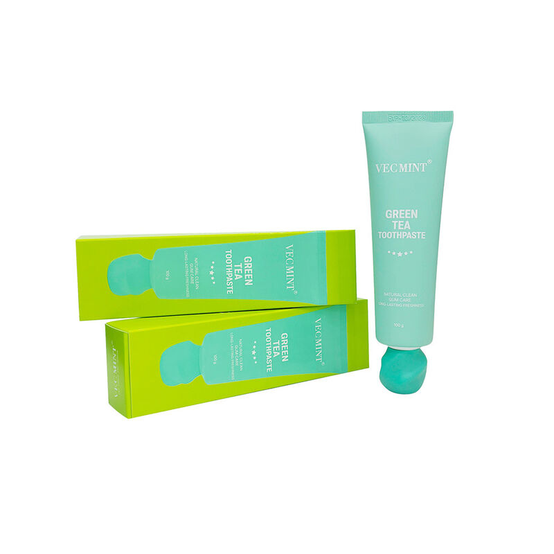 Μακροχρόνια όλη μέρα φρέσκια πράσινη οδοντόκρεμα VECMINT - 100% φυσικά συστατικά, φυσική καθαρή και εκτεταμένη φρεσκάδα στοματικής φροντίδας (100g)