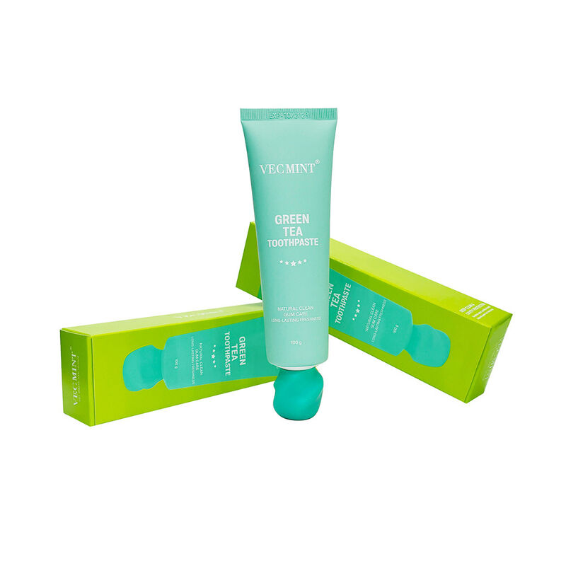 Μακροχρόνια όλη μέρα φρέσκια πράσινη οδοντόκρεμα VECMINT - 100% φυσικά συστατικά, φυσική καθαρή και εκτεταμένη φρεσκάδα στοματικής φροντίδας (100g)